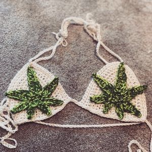 Hand Made Weed Bralette